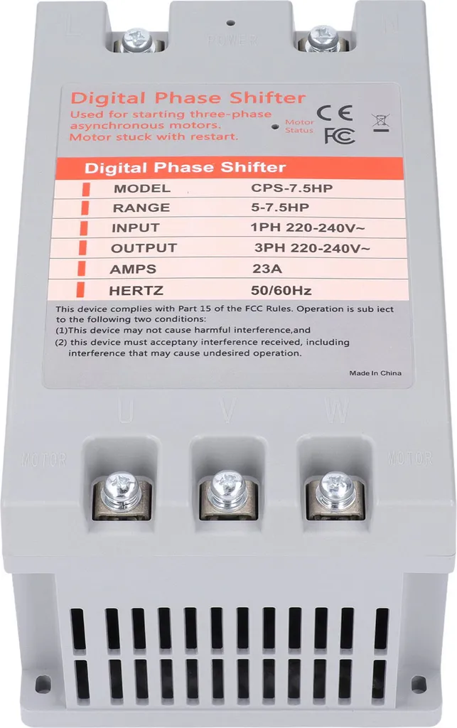 Convertisseur de Phase 7,5 CV : Solution pour Moteur Triphasé sur 220V - 6