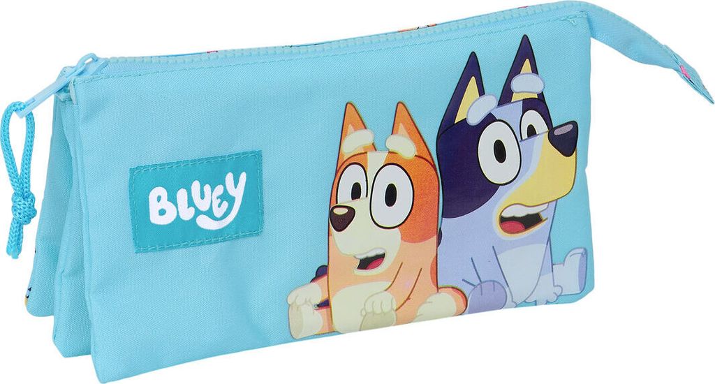 Safta - Premium Triple Pencil Case Bluey, Oficjalny Produkt Produktbild 