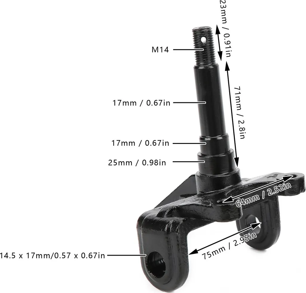 Vis de bras de direction renforcées pour quads 110-250cc - Kit complet