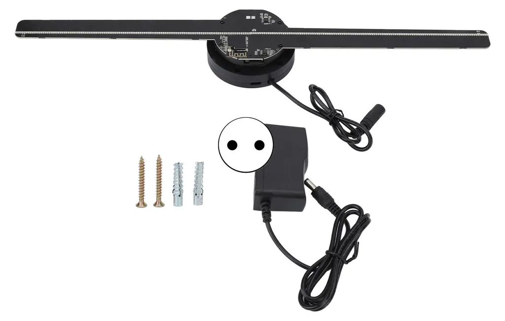 Ventilateur LED holographique 224 perles - Affichage publicitaire 3D HD