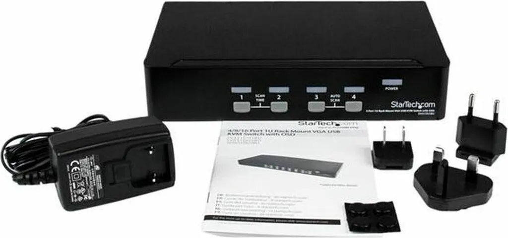 Gérer 4 PC avec un seul écran : Switch KVM StarTech SV431DUSBU USB VGA