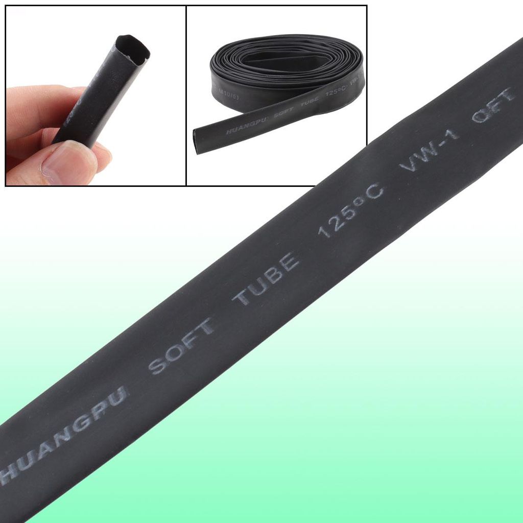 Schwarz 10 mm Durchmesser 2: 1 Schrumpfschlauch Schrumpfschlauch Drahtwickel 5M