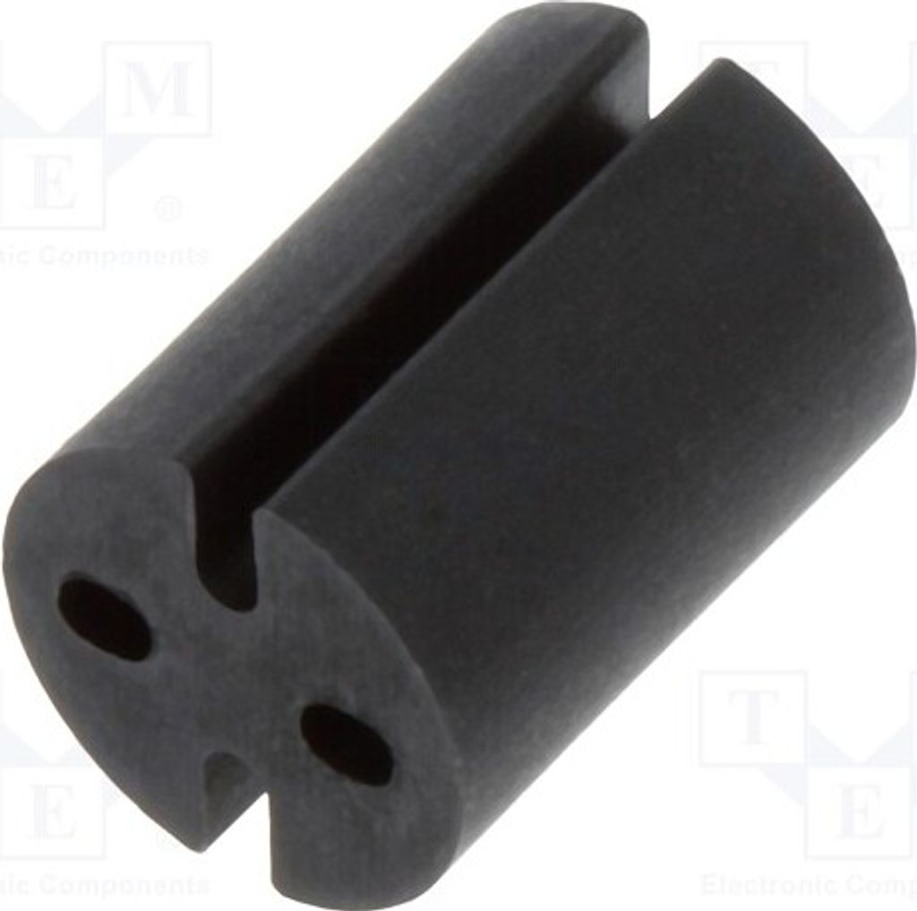 10x Distanzmuffe L: 6,4mm ØAußen: 4,8mm LED ØLED: 3mm schwarz 8GE04V80382 Distanze