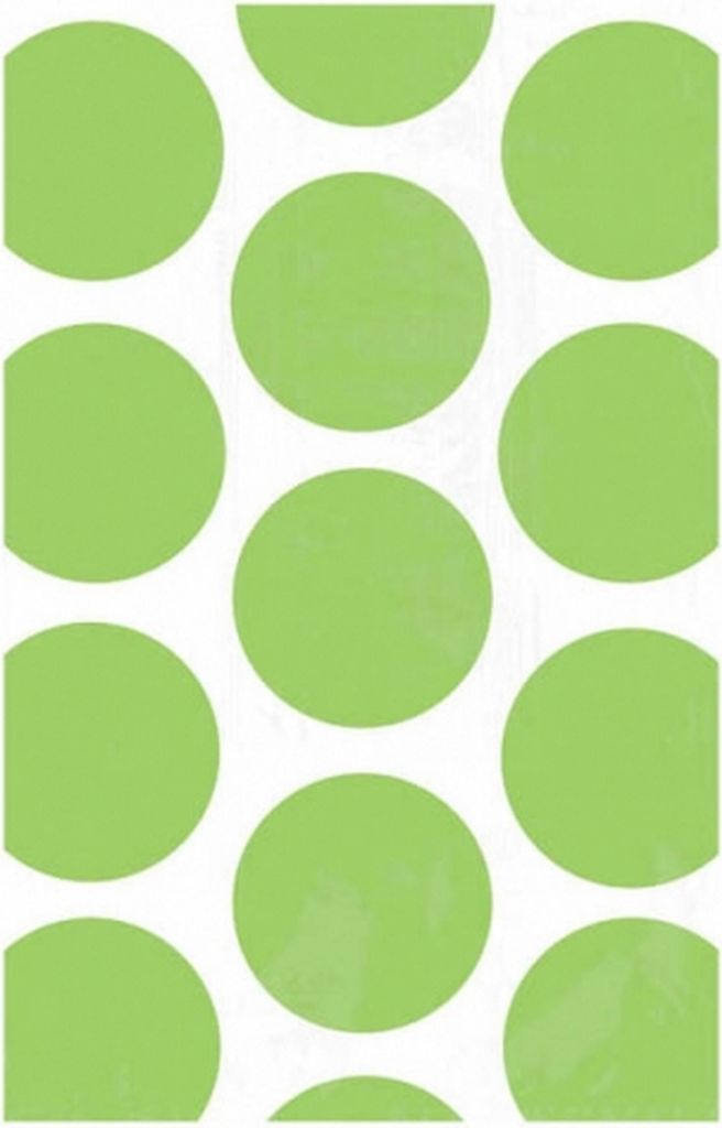 Amscan - Punktemuster Papier Party-Tüte 10er-Pack SG7778 (Einheitsgröße) (Kiwi)