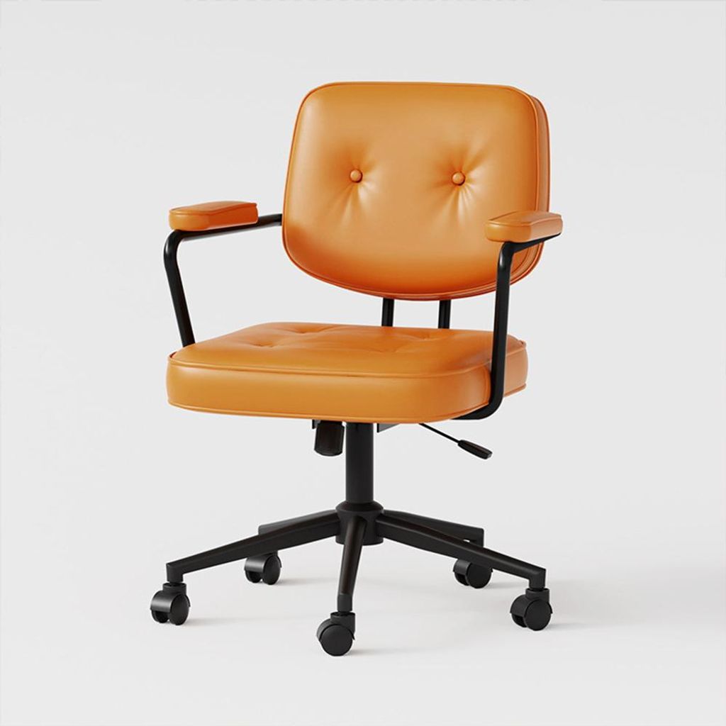 Stuhl Drehstuhl Bürostuhl Schreibtischstuhl höhenverstellbarer Sessel Orange 60x81cm /JSZY/