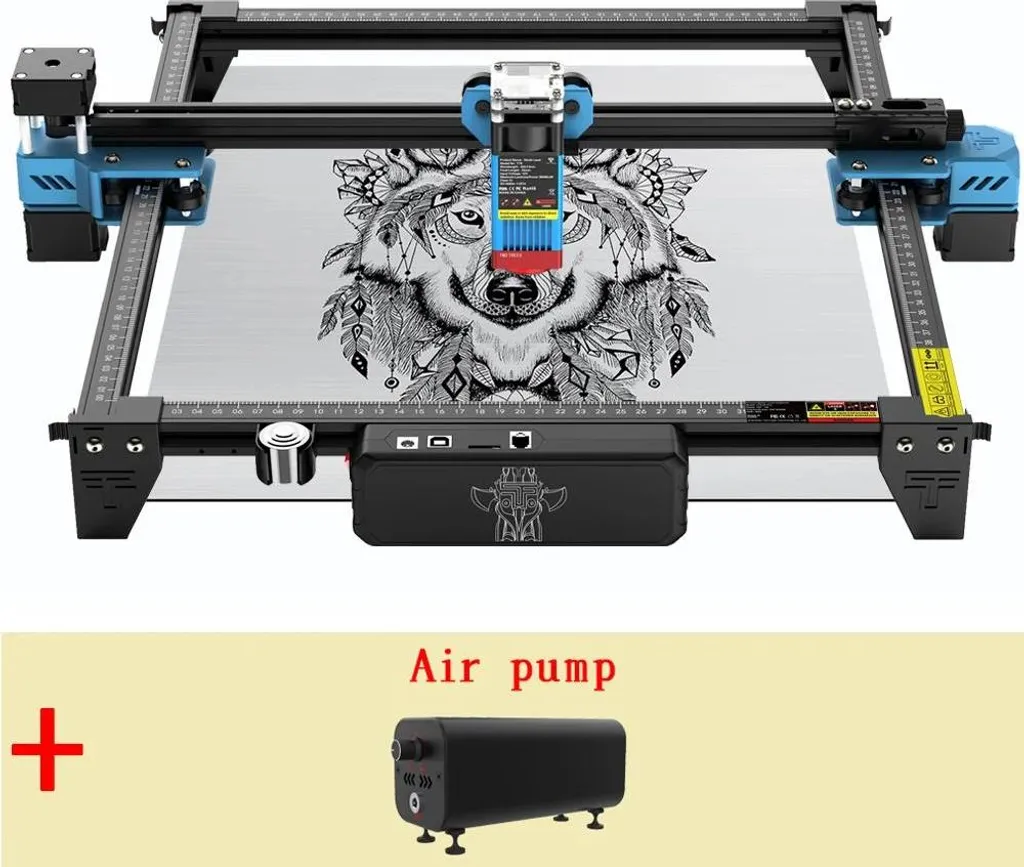 Graveuse CNC Laser WiFi TTS-55 PRO 40W : Finissez vos Gravures avec Précision