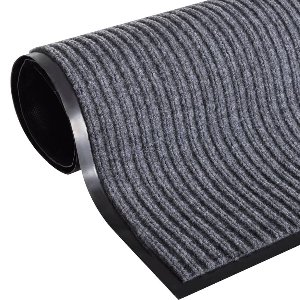 vidaXL Paillasson Gris 117x220 cm PVC Image du produit 