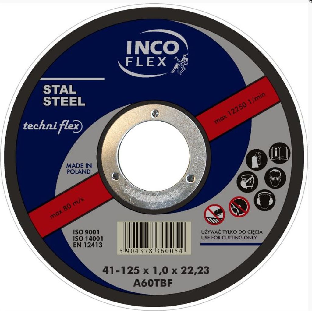 Incoflex tarcza do ciecia metalu 115 x 1,6 x 22,2mm