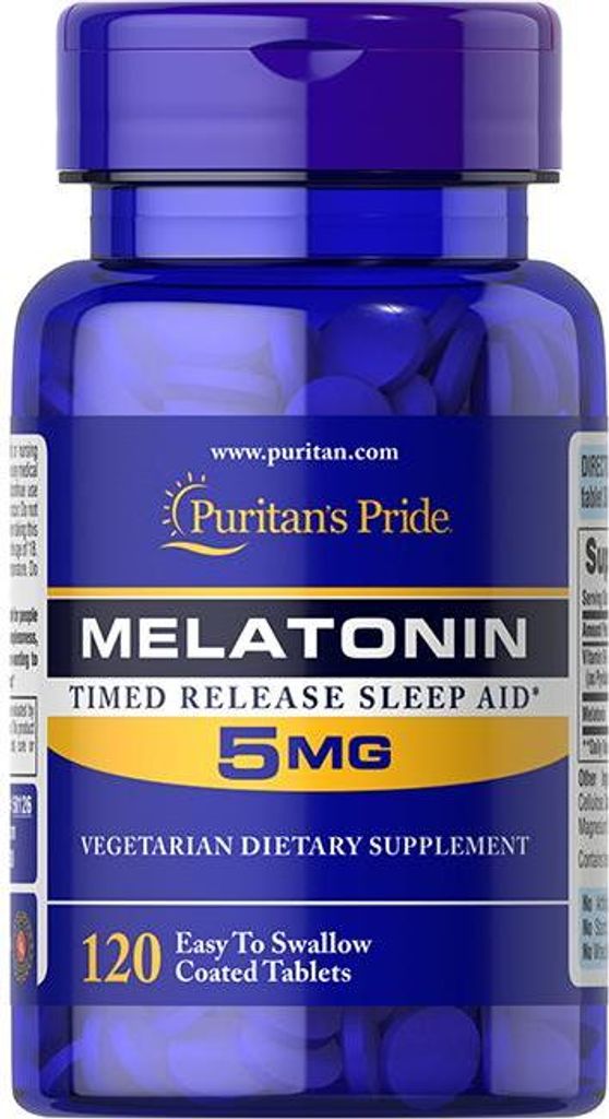 Melatonin 5 mg mit Vitamin B-6 120 überzogene Tabletten Produktbild 