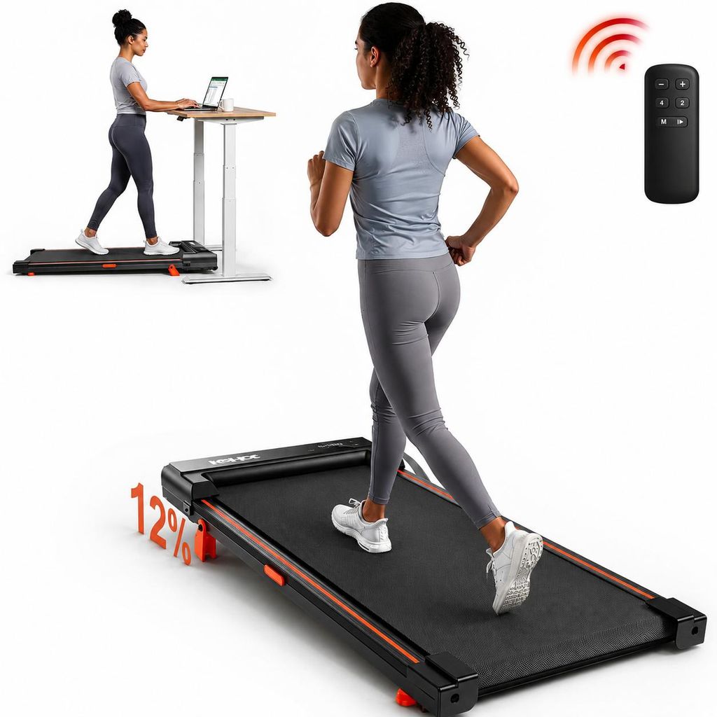 Kehot Walking Pad Laufband 9% Steigung bürstenloser Motor Produktbild  KI-generiertes Bild