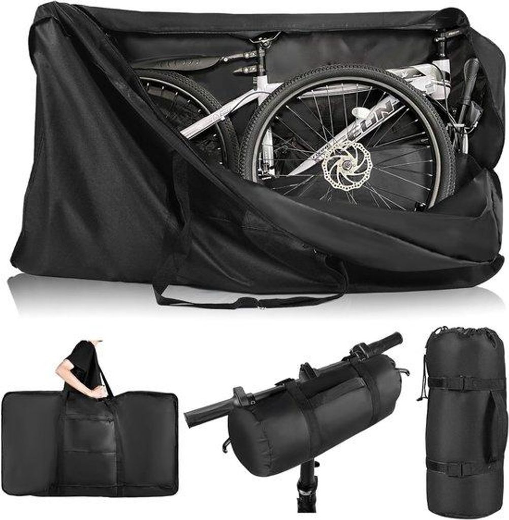 Reisetas für Fahrräder 24-29 Zoll, Robuste wasserdichte Fahrradtasche mit Schultergurt, Ideal für Mountainbike, Rennrad und Kinderfahrrad