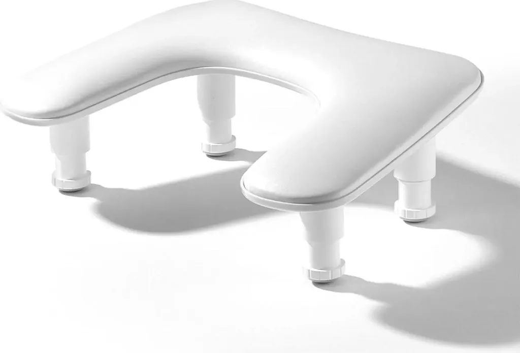 Coussin d'appui mains manucure PL-White réglable et incliné à 15°