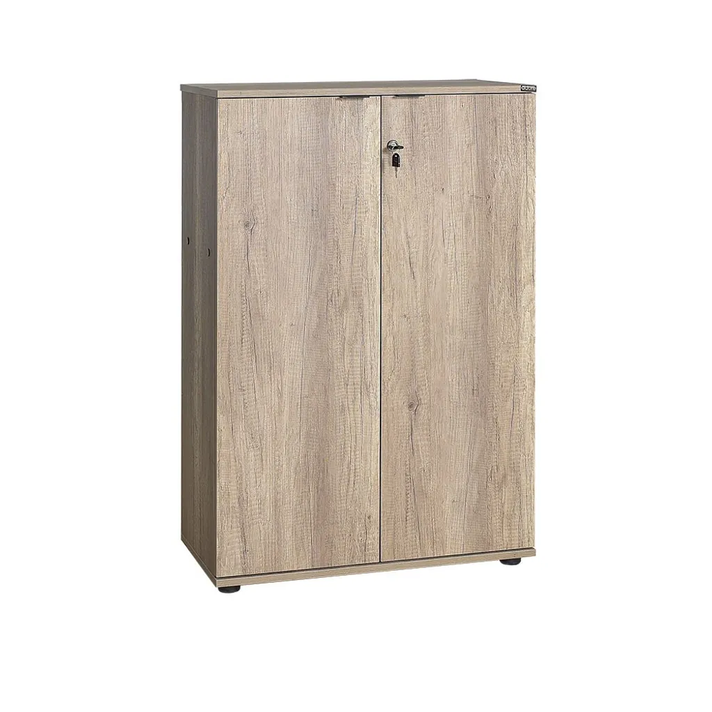 Bibliothèque Noyer Clair 109 cm : Solution Rangement Gain de Place - 6