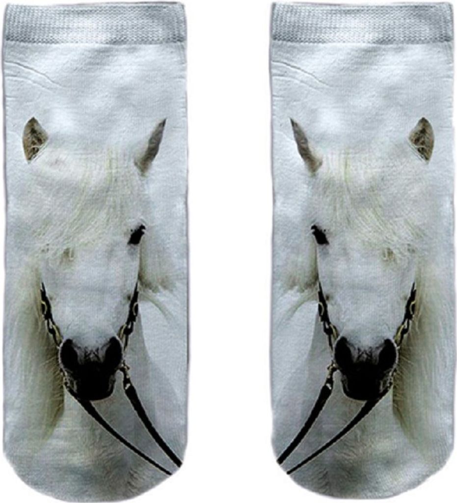 Socken weißes Pferd, Einheitsgröße, Strümpfe Socke, Pferde Pony