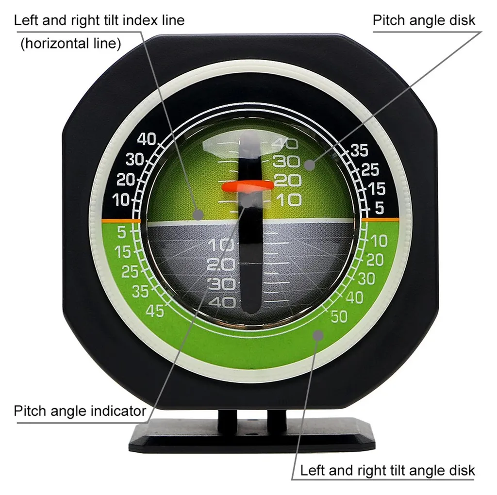 Inclinomètre de bord réglable à LED - Mesure d'angle haute performance - 15