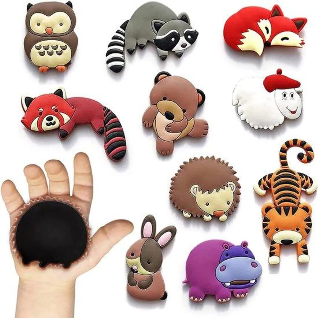 Fixez vos Notes sans Rayer le Frigo avec nos Aimants Animaux en Silicone