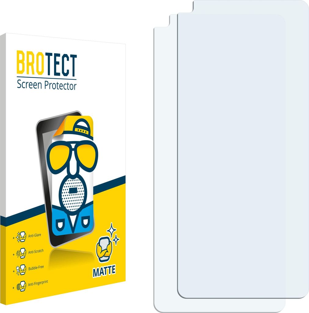 2x BROTECT Schutzfolie für realme GT 2 Displayschutz Displayschutzfolie Folie Matt Entspiegelungsfolie