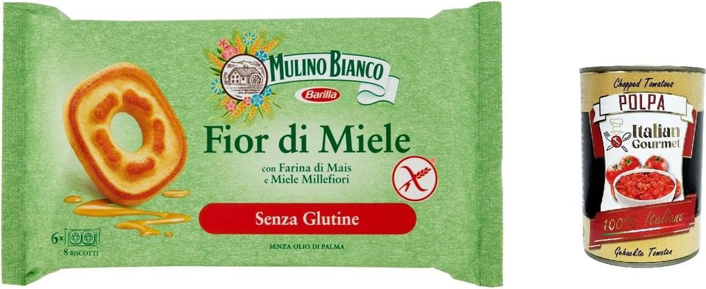 6x Mulino Bianco Fiori di miele senza glutine Shortbread Produktbild 