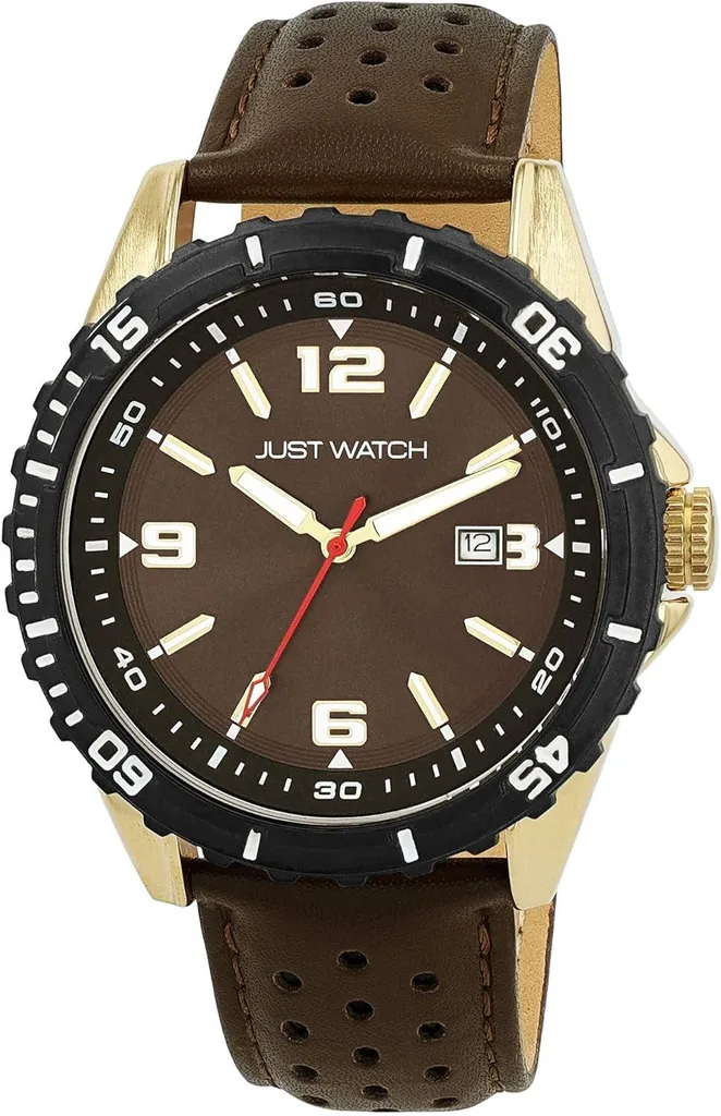 Orologio Uomo Pelle 22mm Miyota 2115 - Stile Diver Vintage 43mm