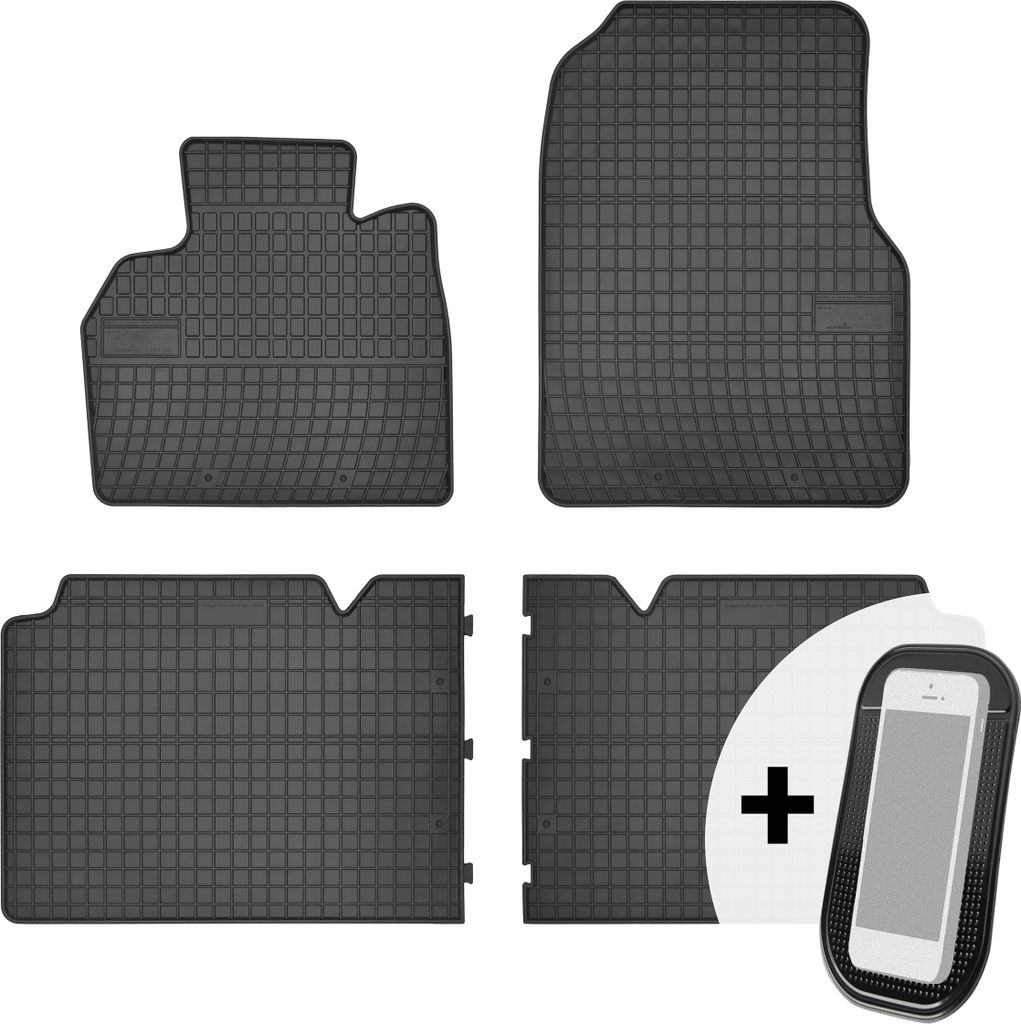 Gummimatten Auto Fußmatten Automatten Passgenau 4-teilig Set - passend für Renault Espace IV 2002-2015