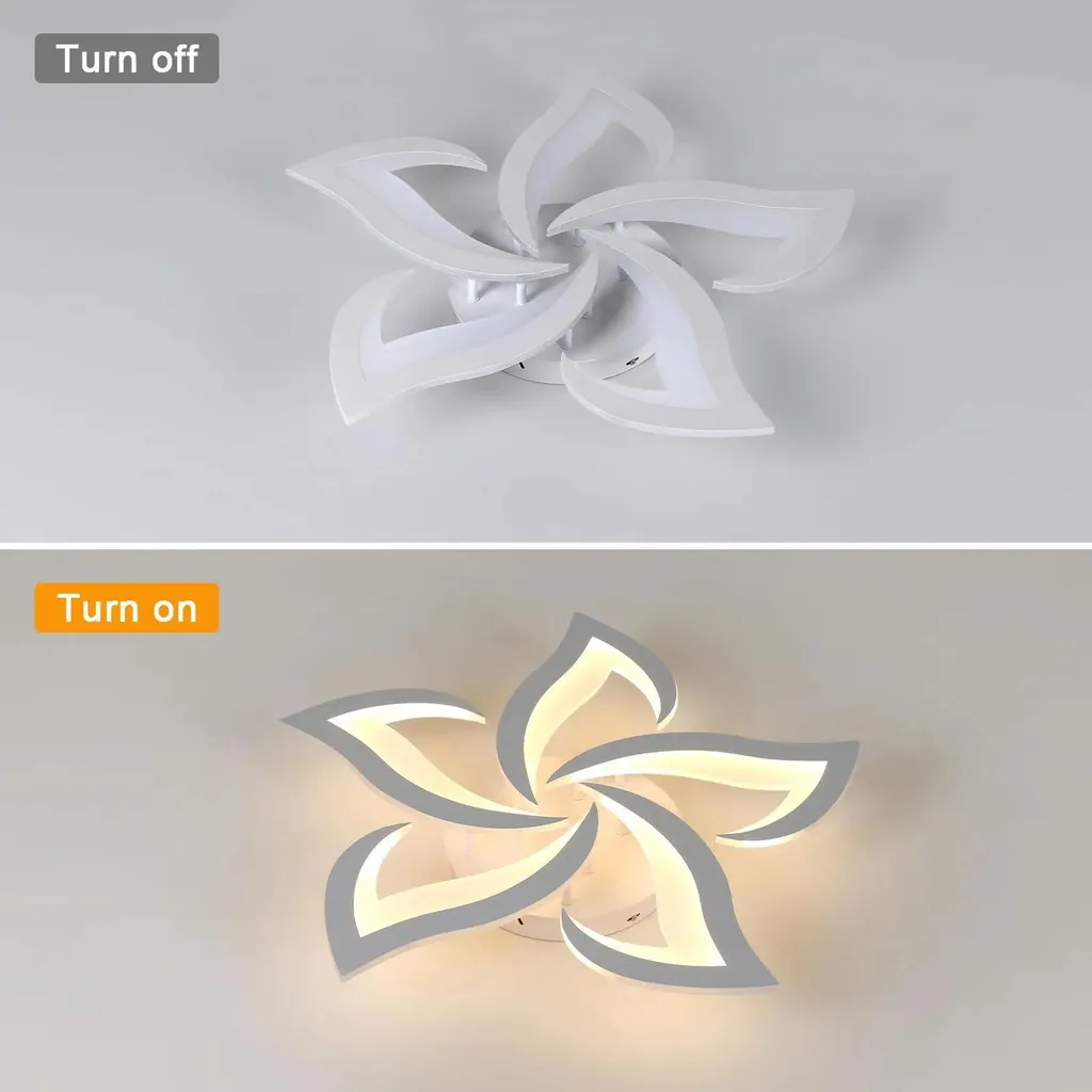 Plafonnier LED pétale 40W connecté avec intensité variable 3000-6500K - 6