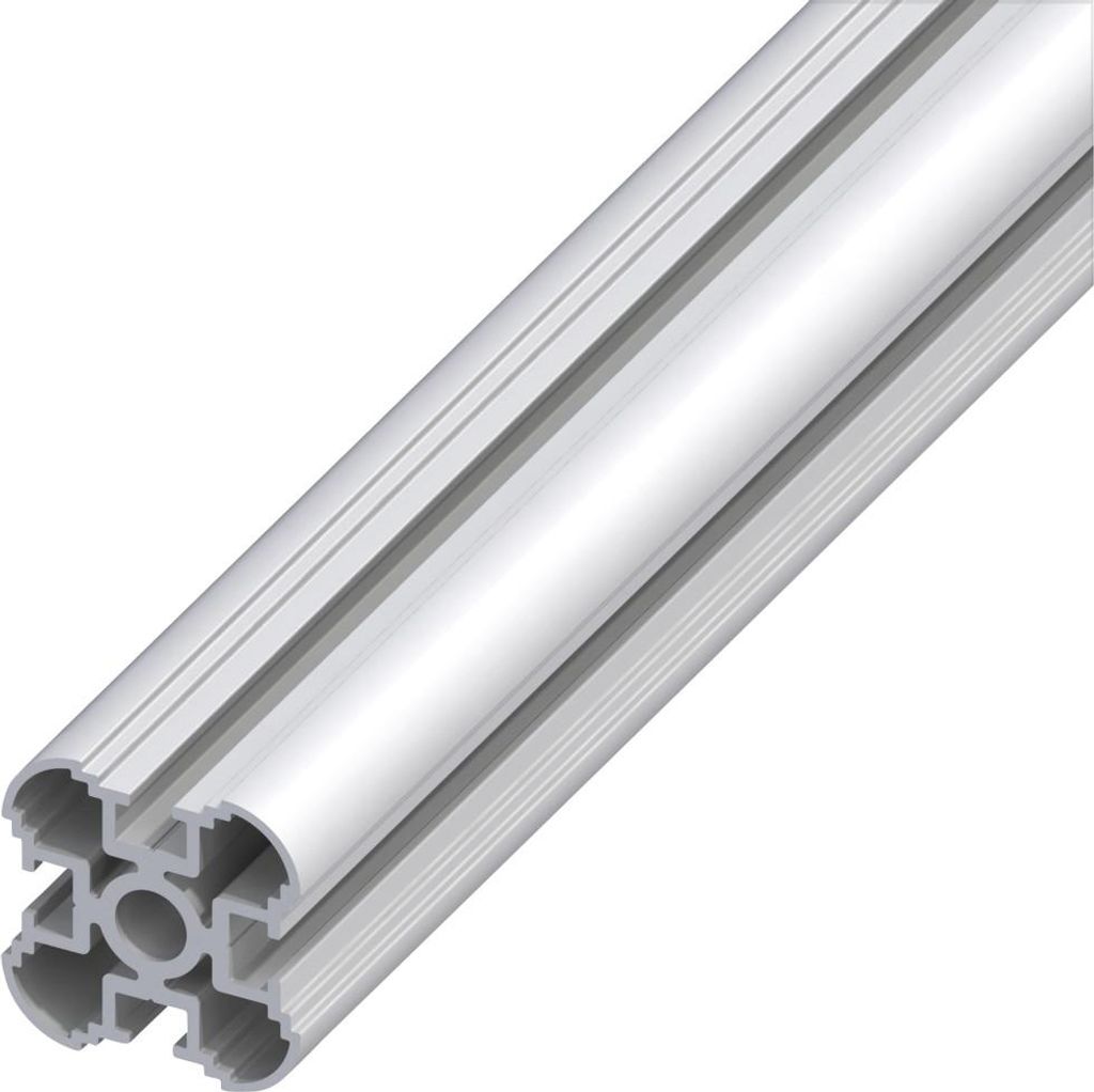 coaxis -Säulen-Profil 2.5 m, 35.5 mm Aluminium eloxiert silber
