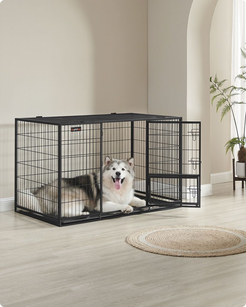Klec pro psy FEANDREA, box pro psy se 2 dvířky, 139 x 79 x Obrázek produktu 
