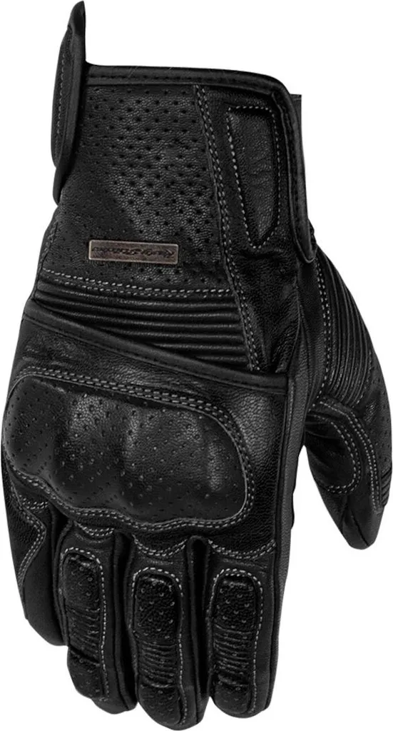 Gants moto vintage Rusty Stitches Zeke noir taille M pour le custom
