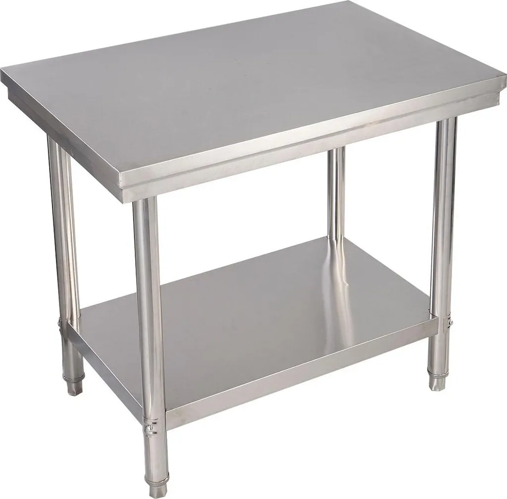 Table gastro inox 92x61 cm haute résistance avec étagère réglable