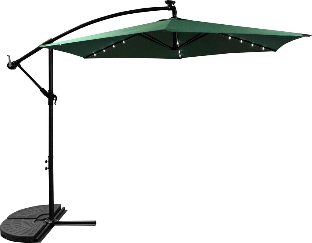 Aga Ombrellone da giardino 300 cm Verde scuro con Immagine del prodotto 