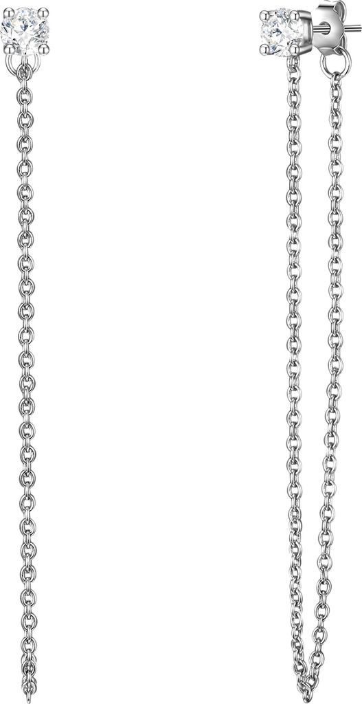 Ohrhänger Sterling Silber Zirkonia weiß