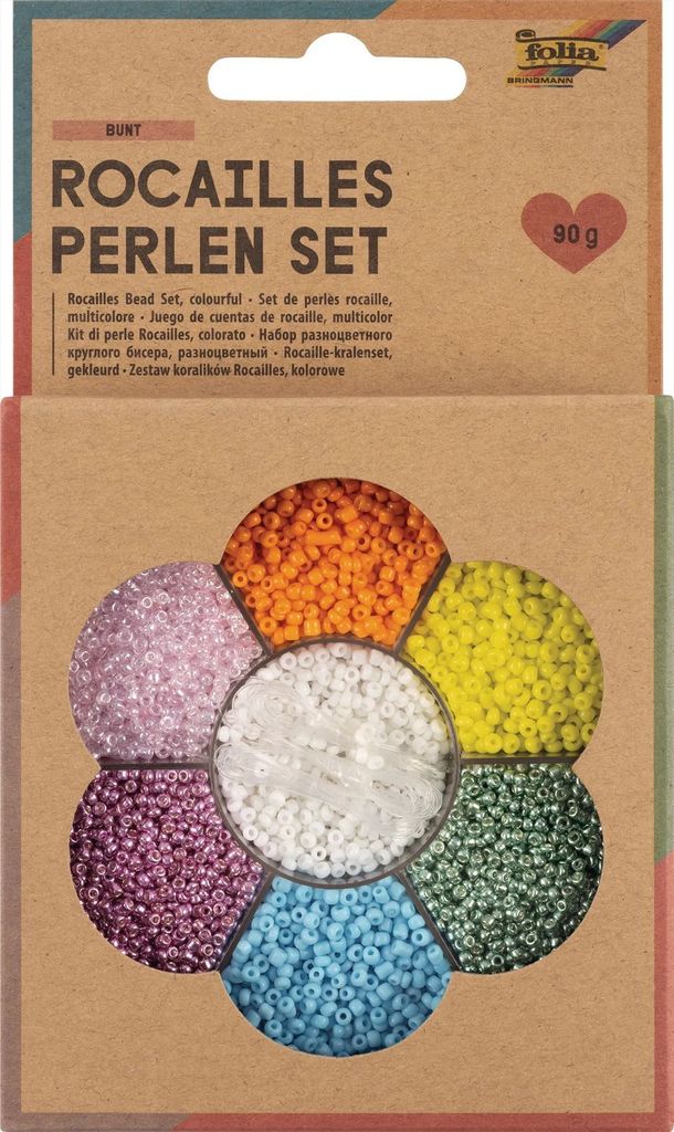 folia 12907 folia Rocailles sada korálků barevná Obrázek produktu 