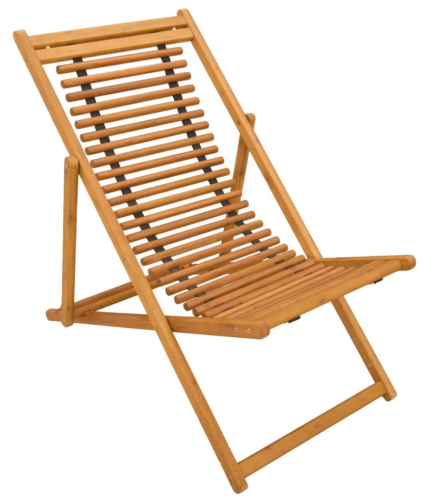 vidaXL : Transat 3 positions, en bois d'eucalyptus massif, Image du produit 