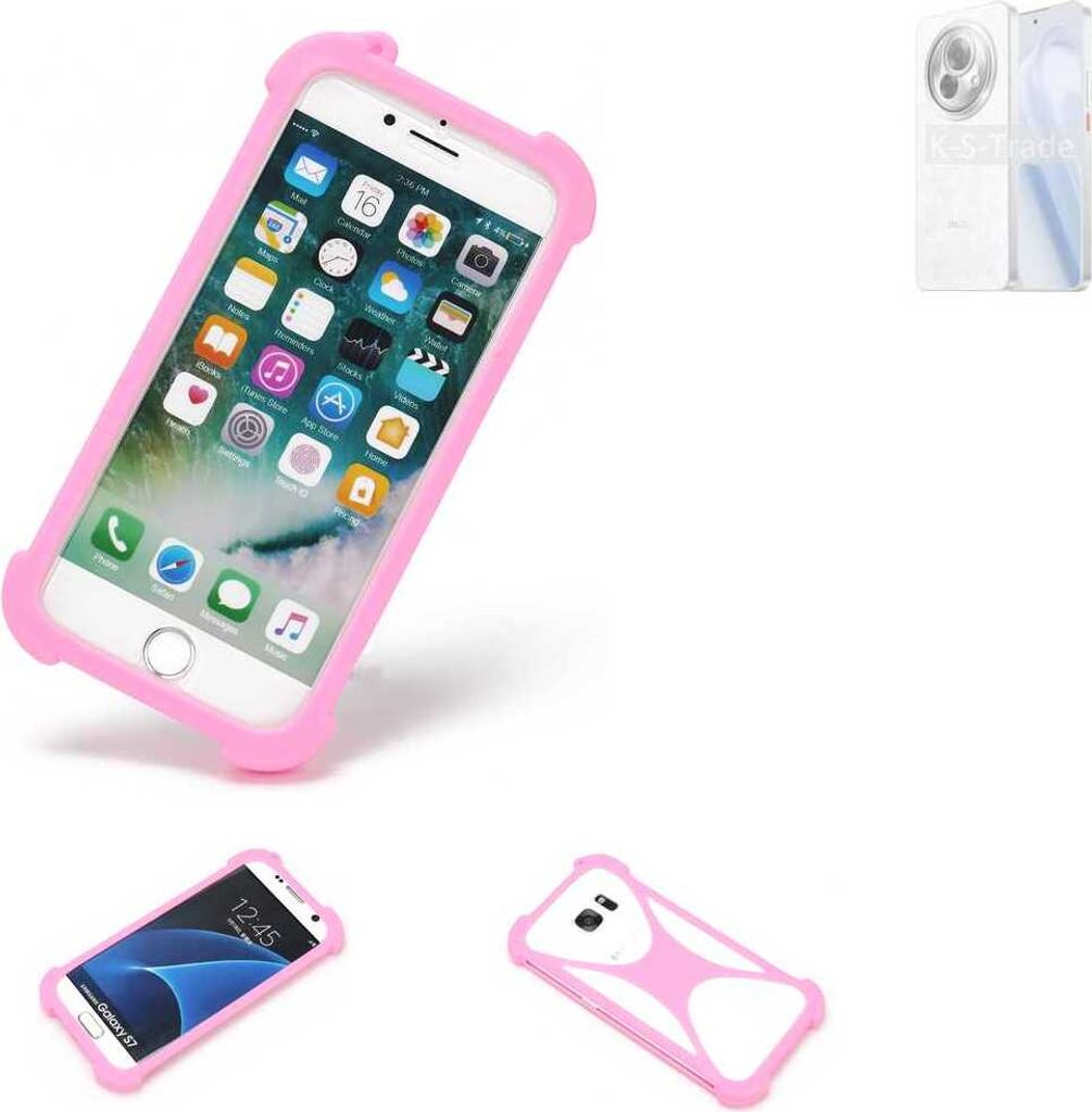 K-S-Trade Handy Hülle kompatibel mit Meizu Lucky 08 Schutz Hülle Bumper Silikon Schutz Hülle Cover Case Silikoncase Silikonbumper TPU Softcase