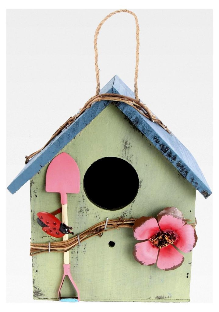 Hängendes Vogelhaus für Garten und Veranda - Wetterfestes Vogelnest zur Dekoration von Innenhöfen und Balkonen
