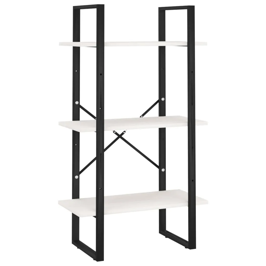 Scaffale Bianco Legno Massiccio vidaXL 60x30x105 cm | Living Style