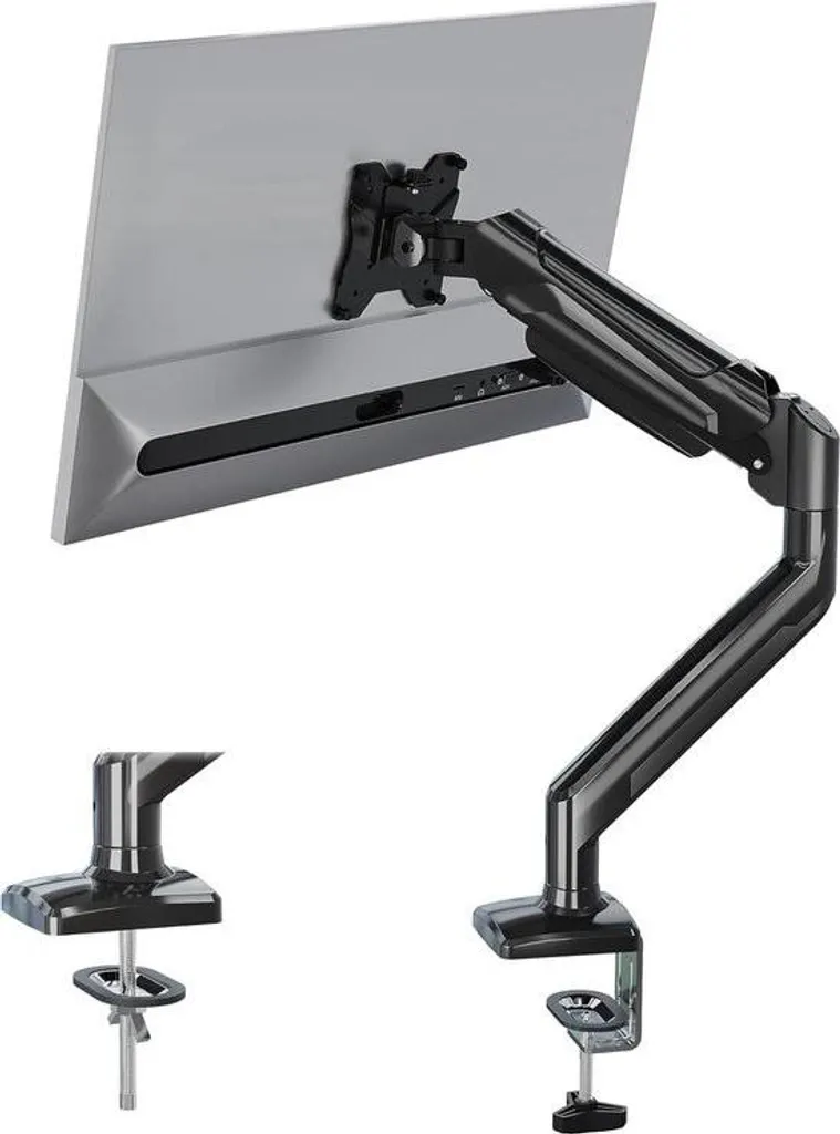 Bras articulé pour écran pivotant à 360 degrés - Ergonomie de bureau