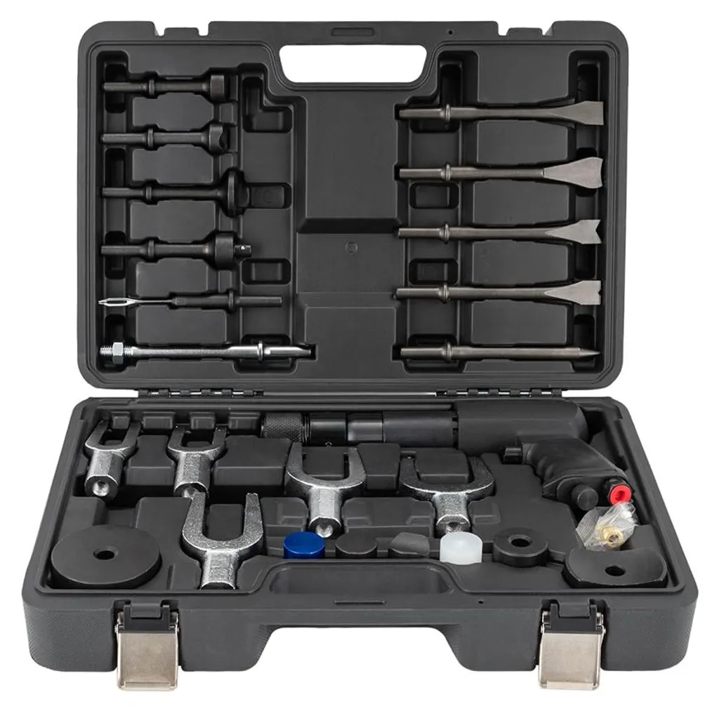 Set de 25 burins pneumatiques haute performance 2100 BPM polyvalent