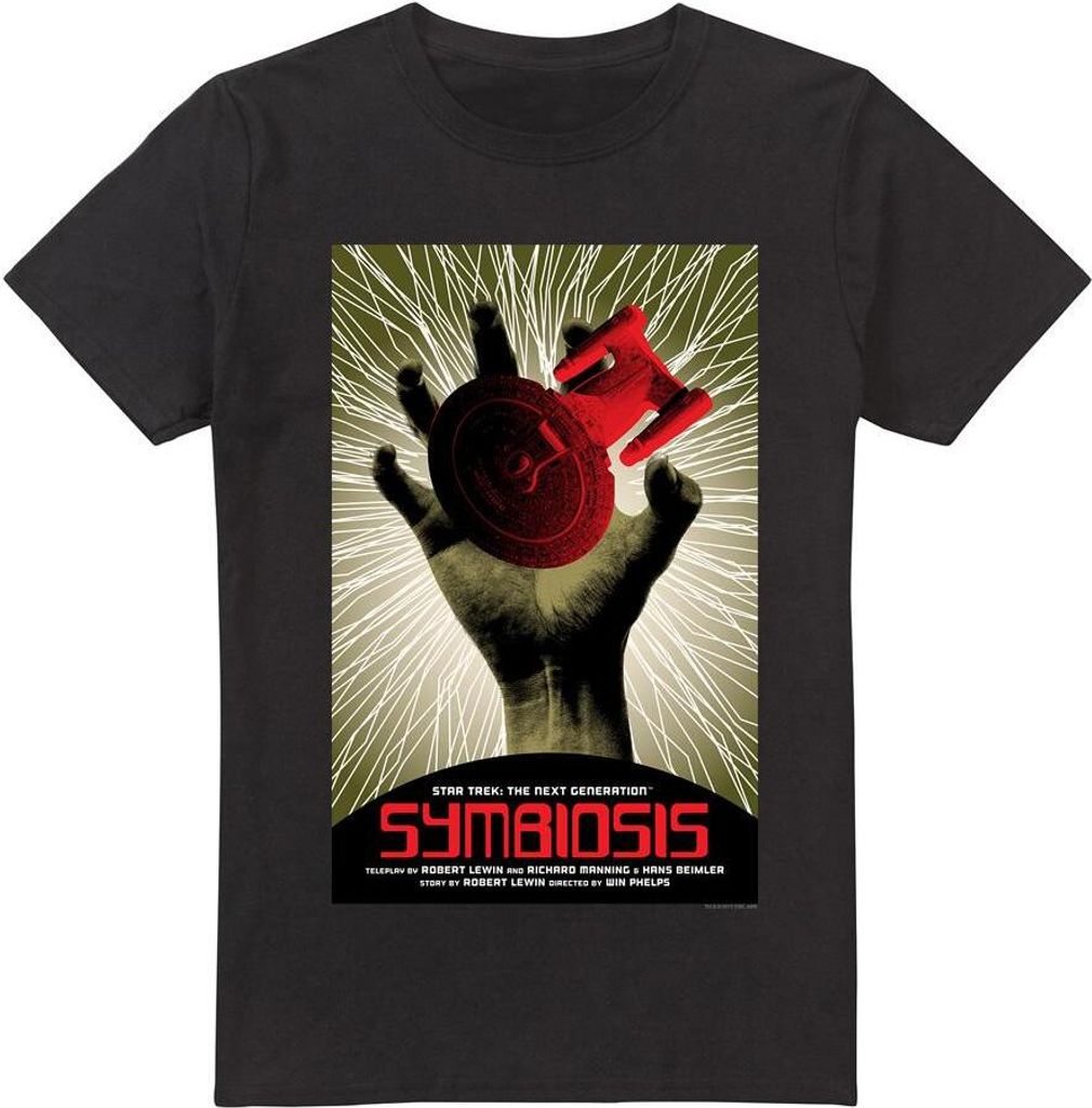 Star Trek - "The Next Generation Season 1 Episode 22" T-Shirt für Herren TV13995 (5XL) (Schwarz)