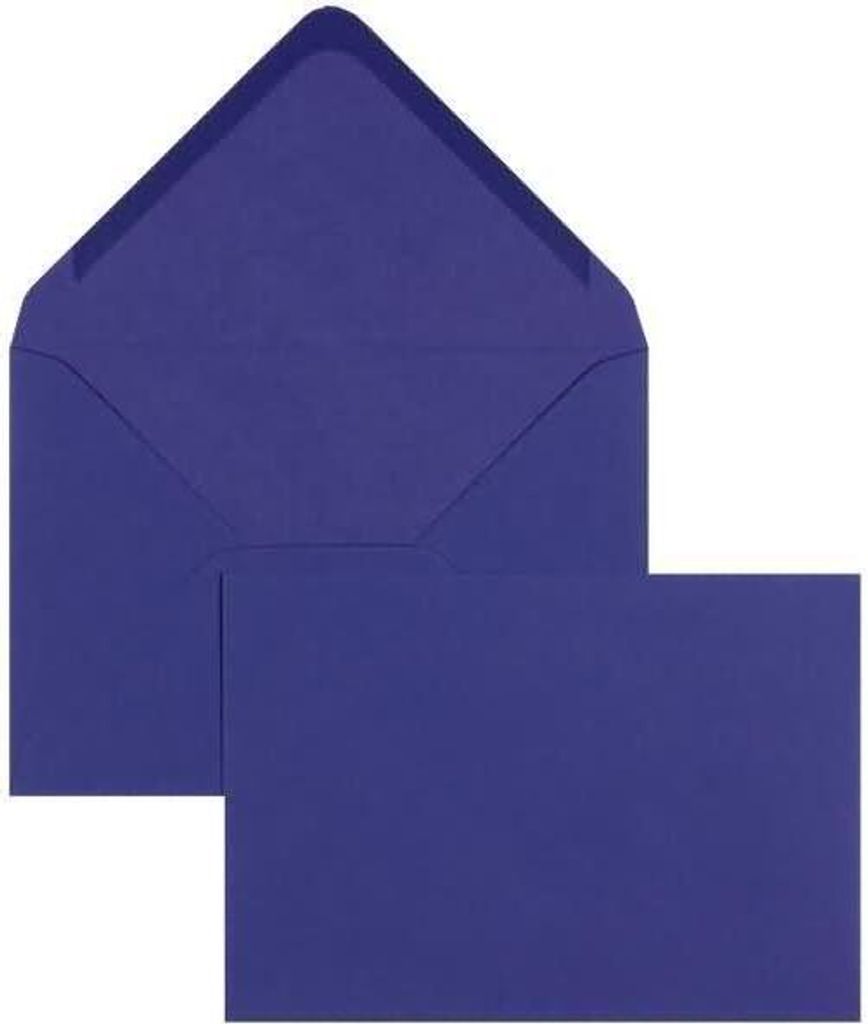 Briefumschläge 133x184mm 100g/qm gummiert VE=100 Stück pflaumenblau