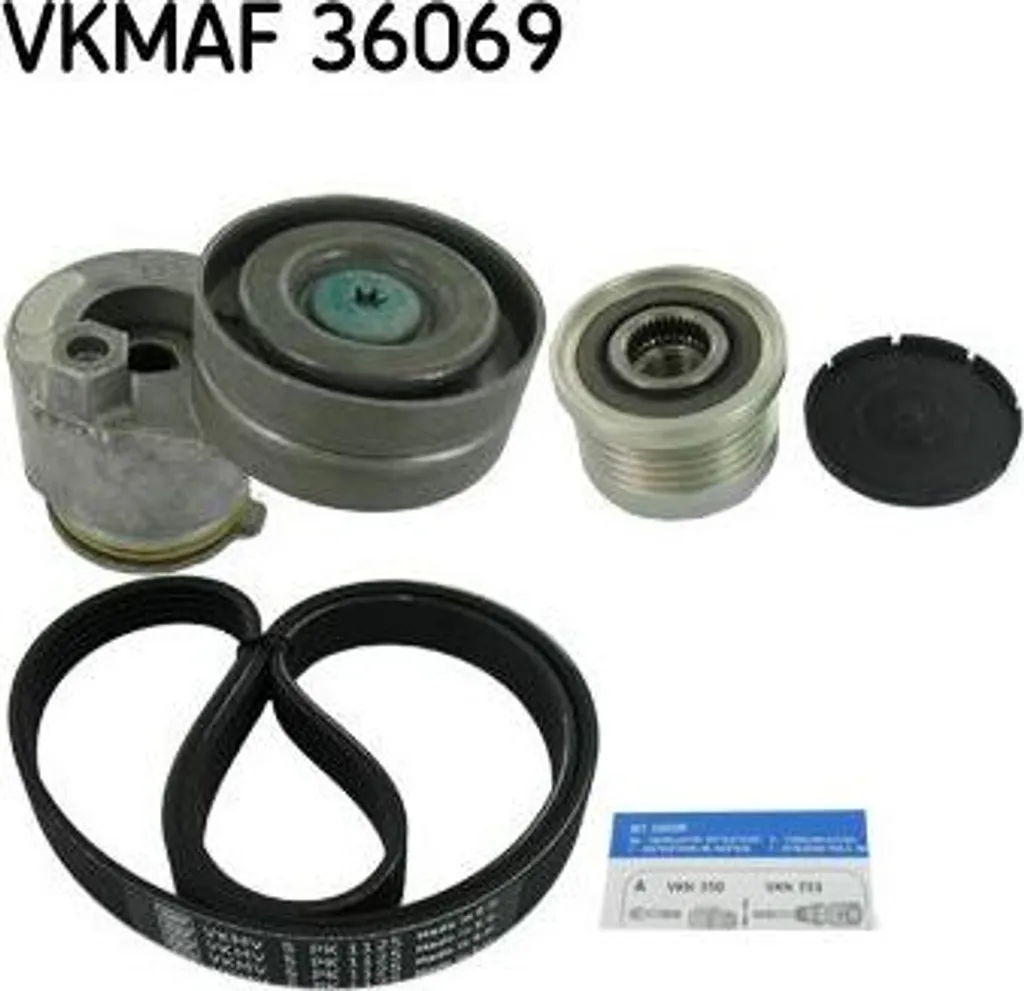 Éliminez les sifflements moteur avec le kit courroie SKF VKMAF 36069 crantée