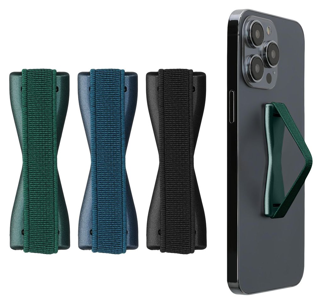kwmobile Smartphone Fingerhalter 3 Set - Handy Halter Griff Produktbild 