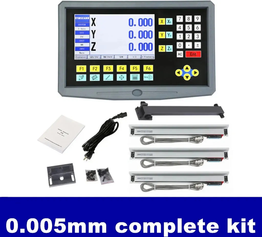 Système DRO Multilingue avec Encodeur 0.005mm de Précision pour Usinage Pro - 2