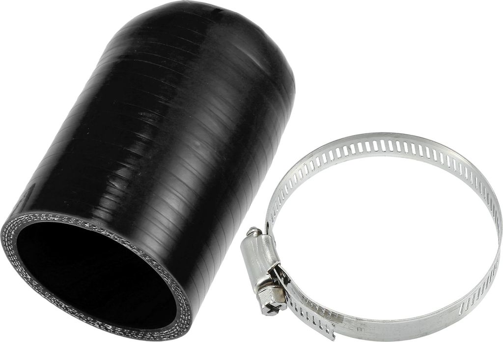 1 Satz 50mm 1,97" ID Silikonschlauchkappe Ansaug-Vakuumschlauch-Endstopfen mit Klemme - Auto für Kühlmittel-Heizungsumleitung Vakuum-Wasseranschl...