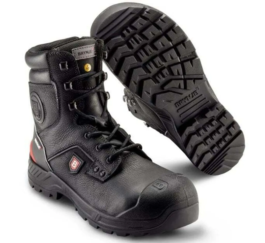 Bottes de sécurité S3 Brynje Supporter HRO Noir 41 cuir hydrofuge