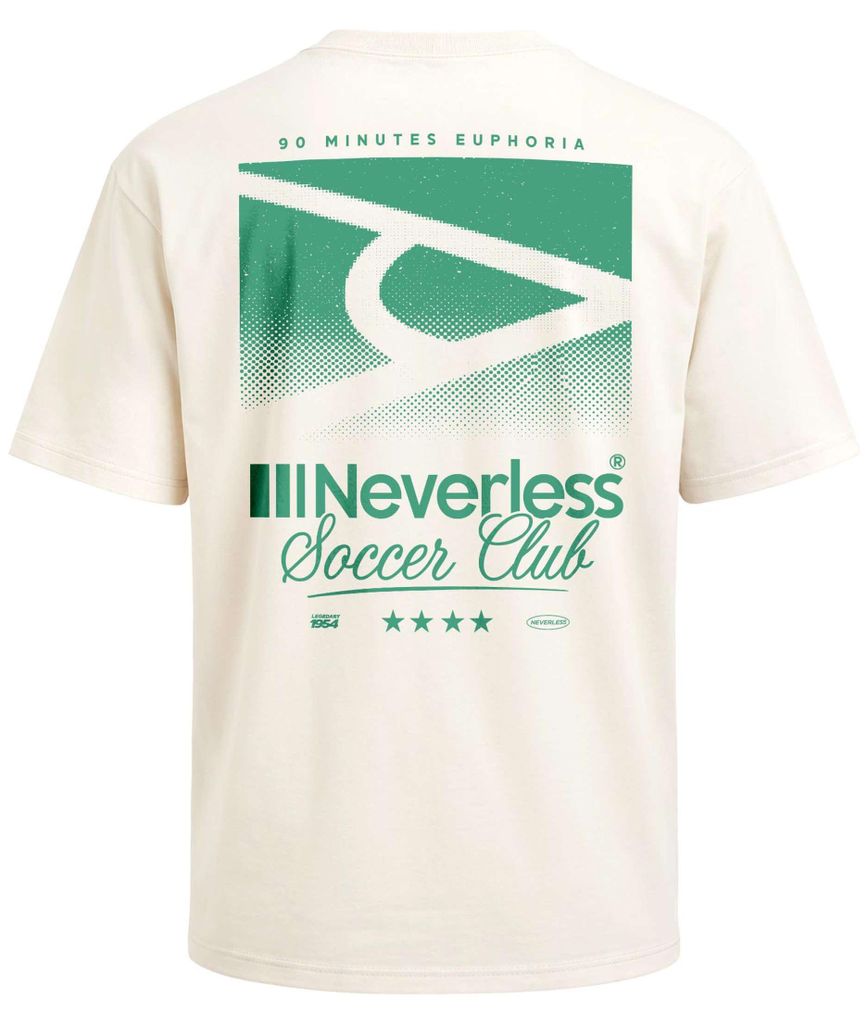Herren T-Shirt - soccer club - Oversized Relaxed Fit Printshirt Sommer Fashion Streetstyle Neverless