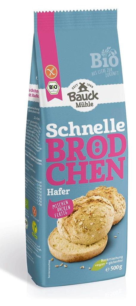 MIESZANKA DO WYPIEKU BUŁEK BEZGLUTENOWA BIO 500 g - BAUCK HOF