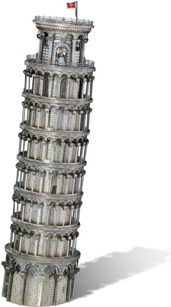 Maquette Tour de Pise Puzzle 3D Métal Robuste : Montage sans Colle ni Peinture