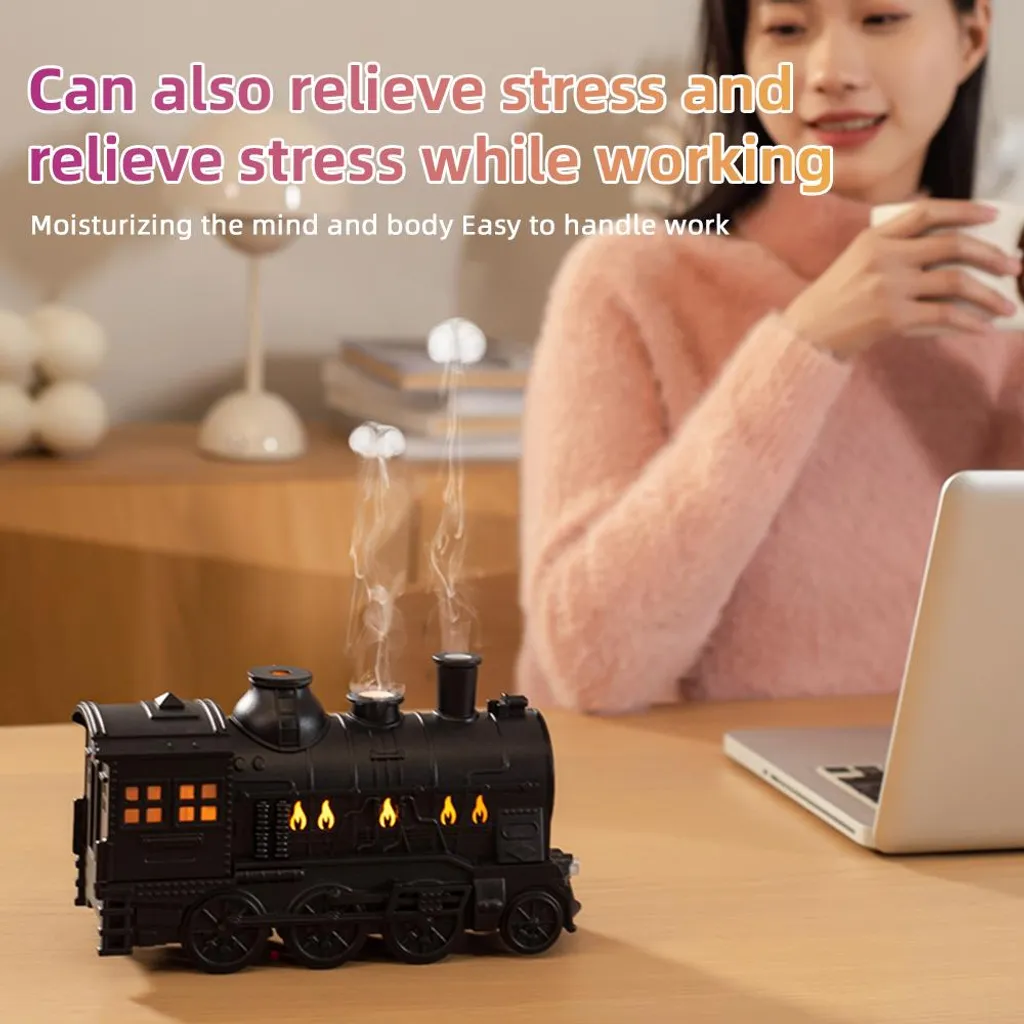 Humidificateur Diffuseur Aromathérapie Train Rétro pour Maison et Bureau - 5