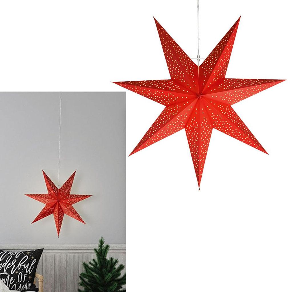 EGLO Dot, decoratieve lichtfiguur, rood, papier, creëert Productafbeelding 